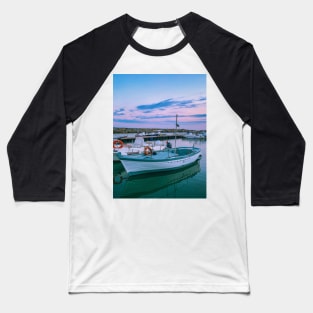 Summer Sunset Seaport Boats Italy Baseball T-Shirt